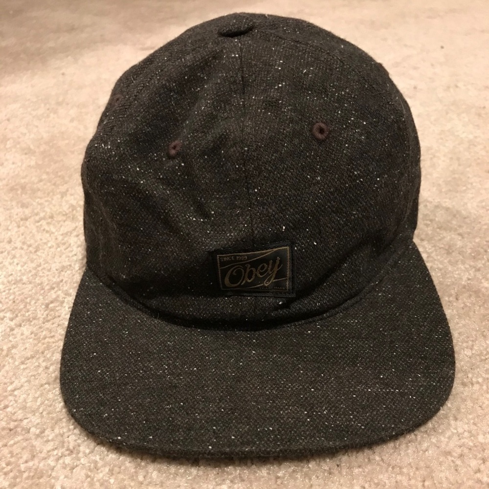 Obey flat brim hat